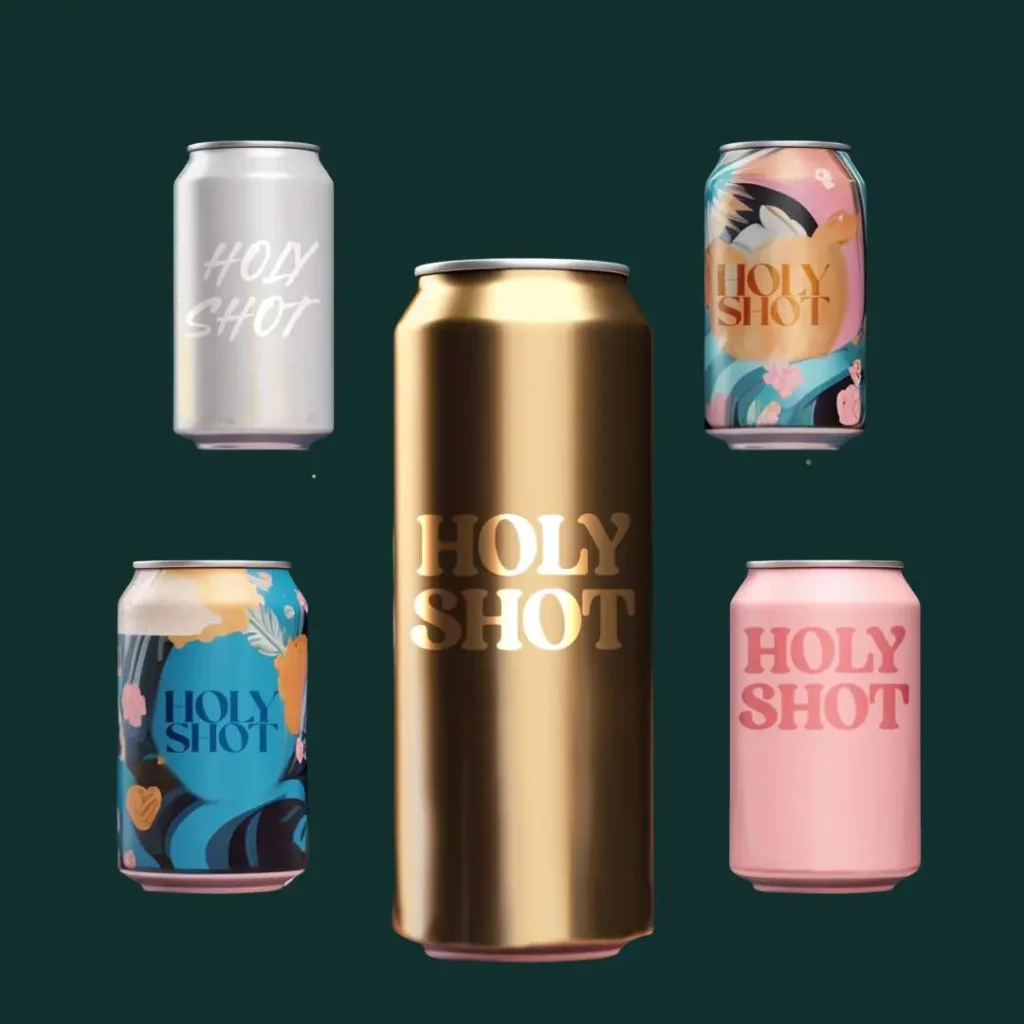 Holyshot cold brew can designs